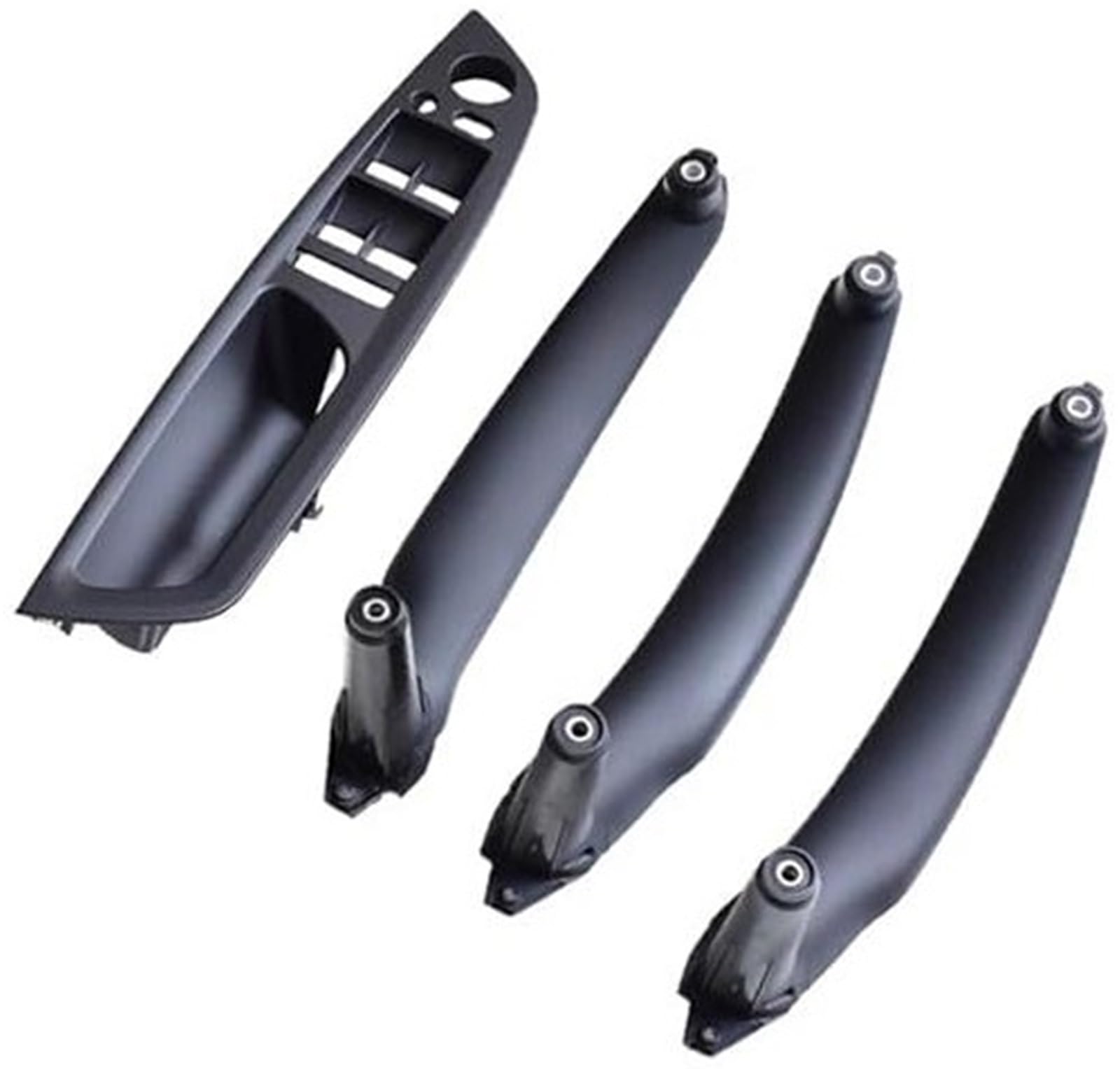 JINFOLI Rechts Links Innentürverkleidung Griff Pull Trim Halter Auto Innenzubehör, for, E70 X5 E71 E72 X6 SAV Auto Styling 51416969401 Innentürgriffe(Black-4pcs) von JINFOLI