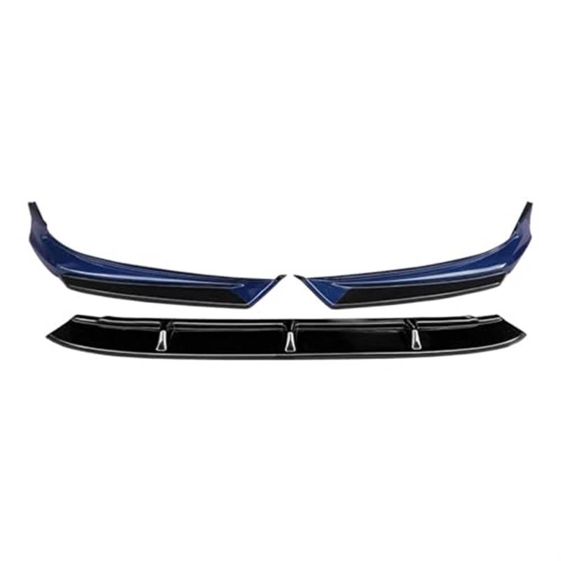 JINFOLI Refit Frontlippe Frontspoiler Frontstoßstange Anti-Kollision Anti-Kratz-Streifen glänzend schwarz, for Mazda, 6 2020 2021 ATEZA Frontspoiler Frontspoiler(Black Painted Blue) von JINFOLI