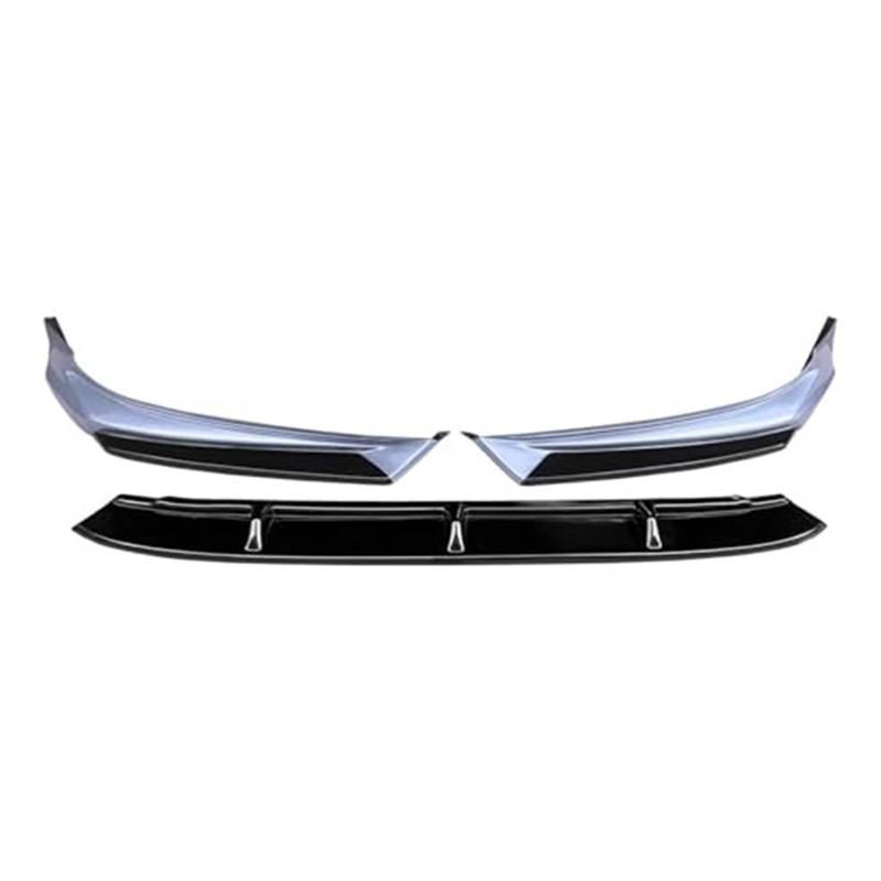 JINFOLI Refit Frontlippe Frontspoiler Frontstoßstange Anti-Kollision Anti-Kratz-Streifen glänzend schwarz, for Mazda, 6 2020 2021 ATEZA Frontspoiler Frontspoiler(Black Painted Silver) von JINFOLI