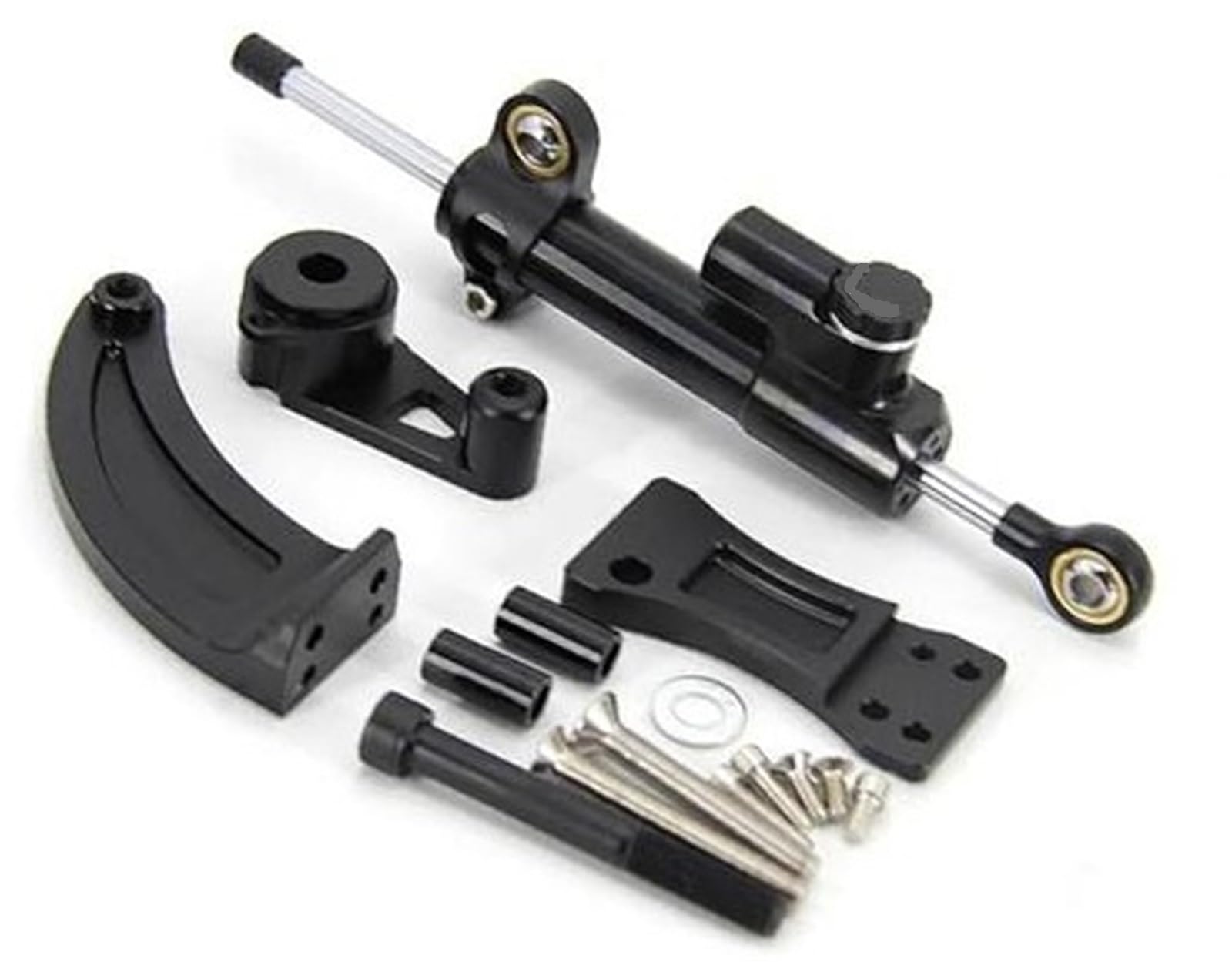 JINFOLI Richtungslenkungsdämpfer-Halterungssatz, for Dualtron, Spider Raptor2 Eagel Pro Elektroroller-Montage Lenkungsdämpfer(Black Damper Bracket Kit A1) von JINFOLI