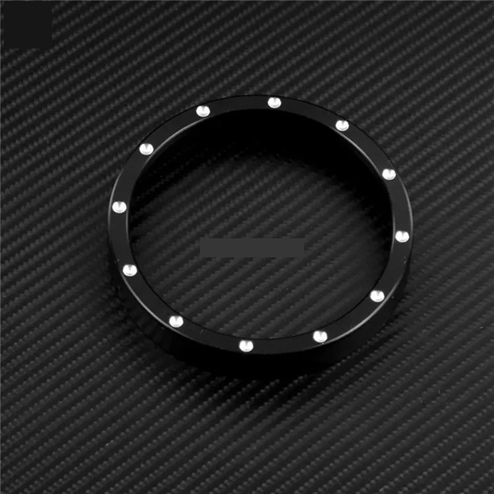 JINFOLI Schwarze Motorrad-Tachometerverkleidung, Lünettenabdeckung, Billet-CNC-Schnitt, for Harley, Sportster 883 1200 XL XR Iron Dyna Stree Bob Low Rider Tacho-Zierring(Speedometer Trim A) von JINFOLI