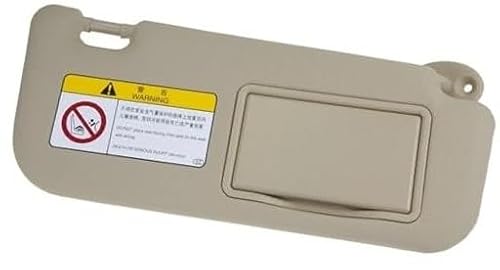 JINFOLI Seitliche Sonnenblende, for Corolla, 2014 2015 2016 2017 1 Stück Auto-Sonnenblendenpanel mit Schminkspiegel links rechts Beige Grau 74320-02B21 Vordere seitliche Sonnenblende Sonnenschutzblend von JINFOLI