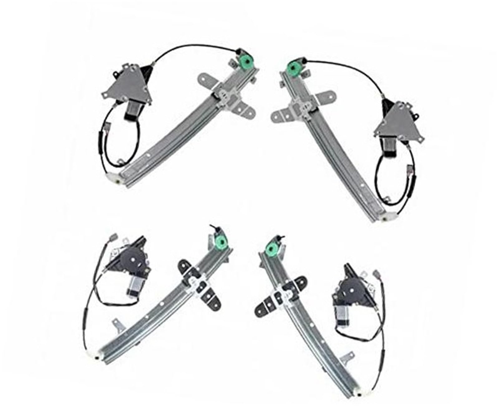 JINFOLI Set mit 4 elektrischen Fensterhebern for Autotürheber mit Motor vorne hinten Links + rechts Fahrerbeifahrerseite, for Ford, for Crown Victoria 4.6L 1992–2011 660248 660247 ZL0740 Fensterhebel von JINFOLI