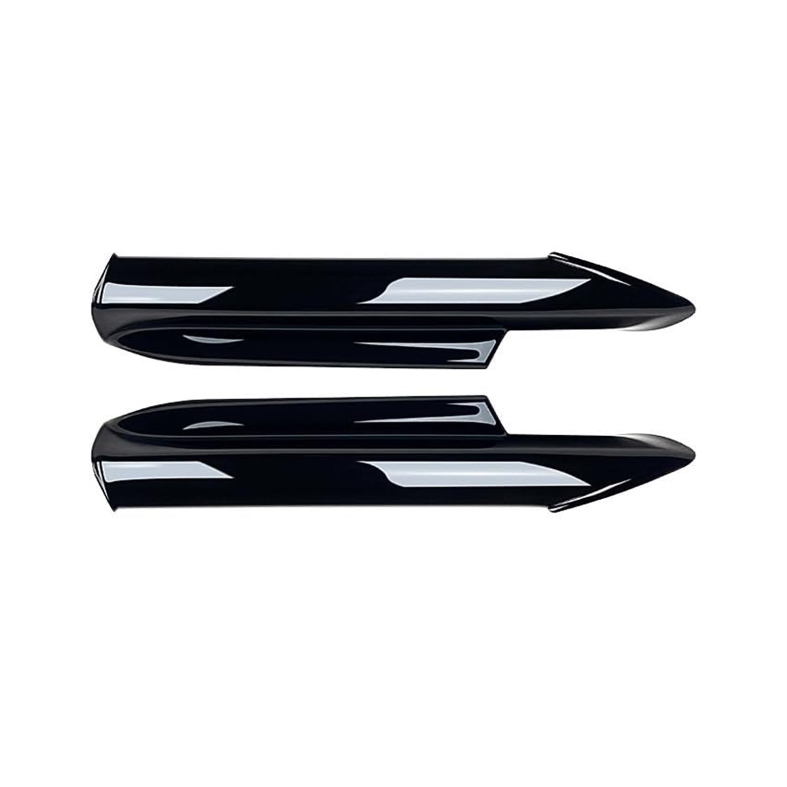 JINFOLI Spoiler Splitter Stoßstange Frontstoßstange Lip Body Kit Canard Lip Splitter, for, 3er E90 E91 M-Tech 2005-2008 Autozubehör Frontspoiler Frontspoiler(Black Gloss Black Splitter) von JINFOLI