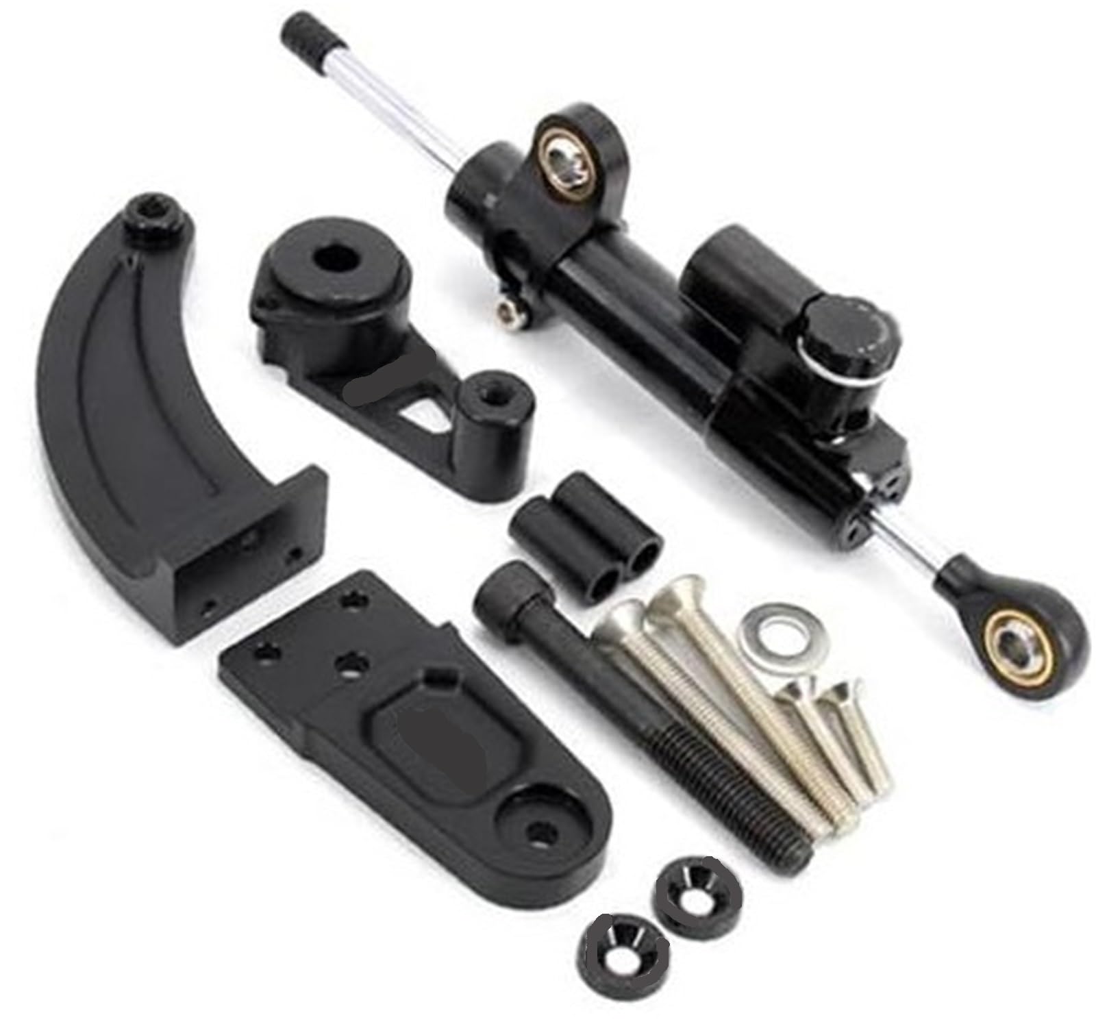 JINFOLI for Dualtron, 2 3, for Thunder, Ultra, for Raptor Elektroroller Lenkungsstabilisierungsdämpfer-Halterungssatz Lenkungsdämpfer(Black F) von JINFOLI