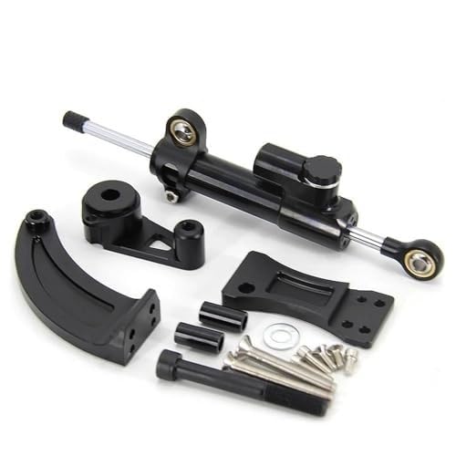 JINFOLI for Dualtron, Spider Raptor2 Eagel Pro Elektroroller Richtungslenkungsdämpfer-Halterungssatz Montage Lenkungsdämpfer(Black Damper Bracket Kit A1) von JINFOLI