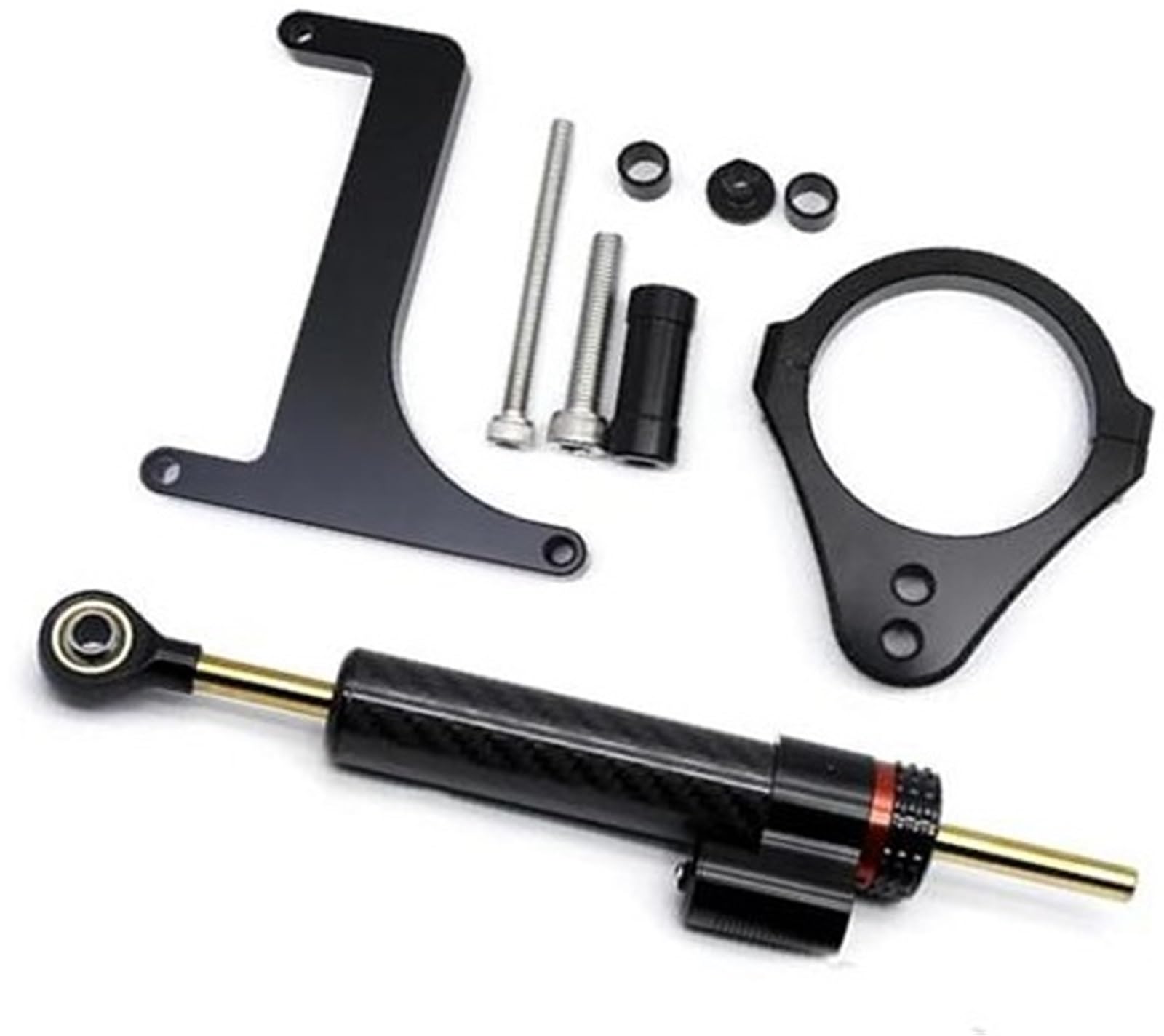 JINFOLI for Inokim, OX Sub13 Stabilisator Elektrische Roller Lenkung Dämpfer Montage Kit Halterung SetZubehör Lenkungsdämpfer(Black Damper n Bracket A1) von JINFOLI