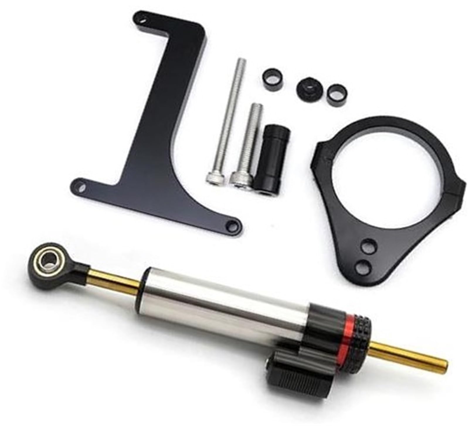 JINFOLI for Inokim, OX Sub13 Stabilisator Elektrische Roller Lenkung Dämpfer Montage Kit Halterung SetZubehör Lenkungsdämpfer(Black Damper n Bracket B2) von JINFOLI