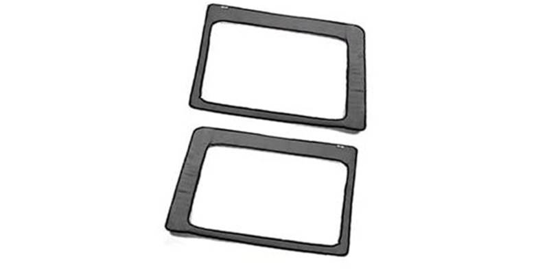 JINFOLI for Jeep, for Wrangler JK 2012-2017 Autodach Hardtop Wärmedämmung Baumwolle Schall Wärmedämmung Pad Innenausstattung Isolierung(Black 4 Door Rear Window Grey) von JINFOLI