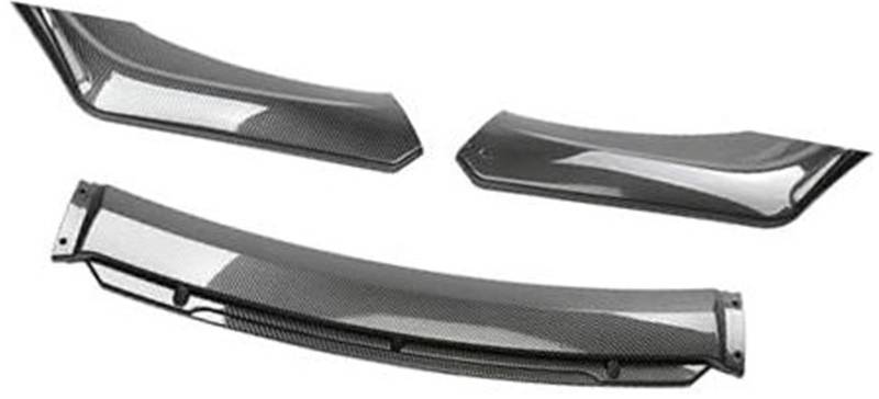 JINFOLI for Jetta, Auto-Frontstoßstangen-Lippenspoiler-Körpersatz, dekorativer Stoßstangen-Canard-Lippensplitter, Limousine, Breite unter 176 cm, Spoiler Frontspoiler(Black Carbon Black) von JINFOLI