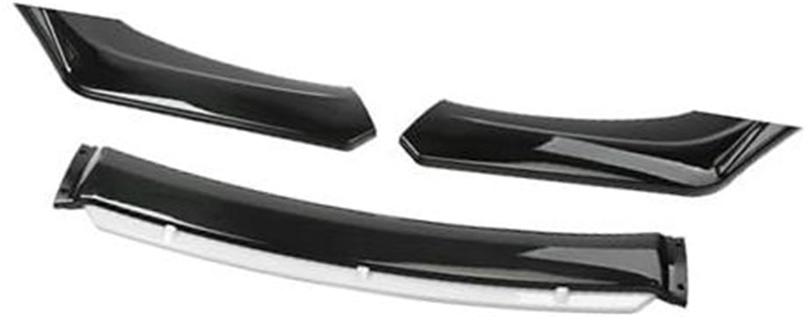 JINFOLI for Lexus, Auto-Frontstoßstangen-Lippenspoiler-Körpersatz, dekorativer Stoßstangen-Canard-Lippensplitter, Limousine, Breite unter 176 cm, Spoiler Frontspoiler(Black Bright Black White) von JINFOLI