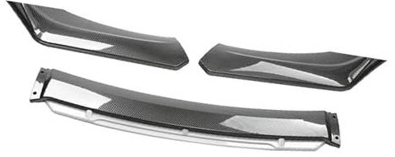 JINFOLI for Scion, Auto-Frontstoßstangen-Lippenspoiler-Bodykit, dekorativer Stoßstangen-Canard-Lippensplitter for Limousinen, Breite unter 176 cm, Spoiler Frontspoiler(Black Carbon Fiber White) von JINFOLI