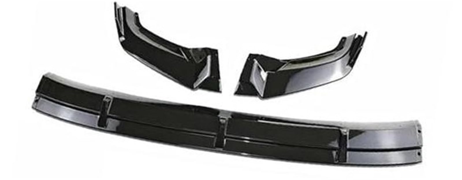 JINFOLI for VW, for Tiguan, L 2017–2020, Auto-Frontstoßstange, Lippenkörper-Set, Spoiler, Splitter, Autoscooter, Kinnlippenschutz, Schutzspoiler Frontspoiler(Black Glossy Black) von JINFOLI