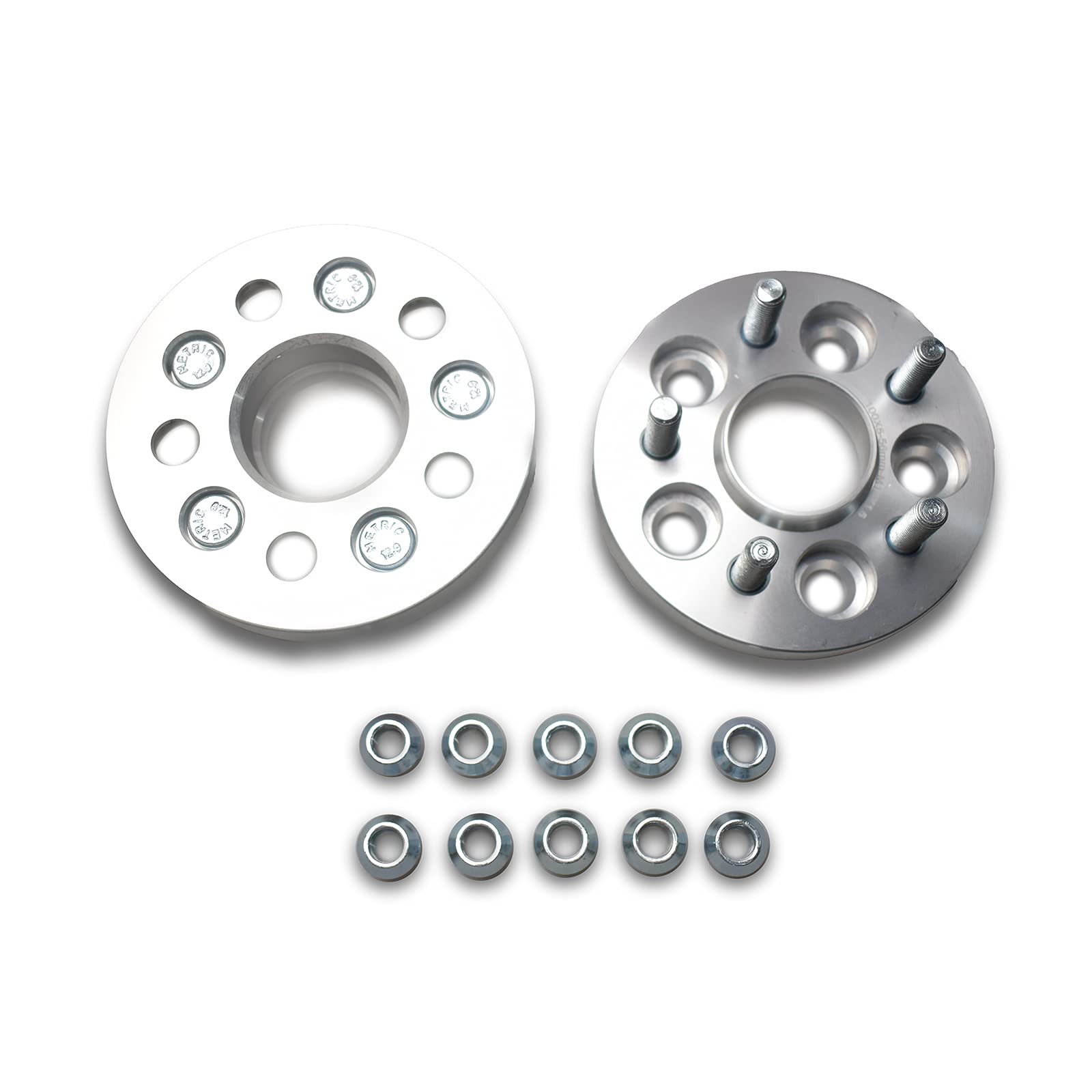 JINGLING 5 Lug Radabstandshalter PCD 5X114,3 Nabenbohrung 60MM M12X1,5 geschmiedet für Fairlady Z für Vellfire für Supra für Noah 2er Pack 30MM von JINGLING