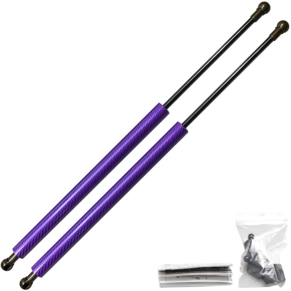 JINGLING Automatische Kofferraumstreben für Leon MK3 5F Schrägheck 2012–2020, 494 mm, Heckklappe, Gasdämpfer, Hebestützen (violette Kohlefaser) von JINGLING