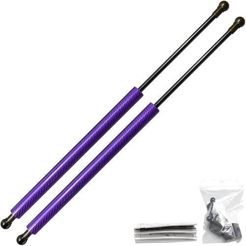 JINGLING Kofferraumstreben für TownAce LiteAce R40 R50 Van Hochdach 1996–2007, Heckklappe, Gasdämpfer für Heckklappe, unterstützt 736 mm (violette Kohlefaser) von JINGLING