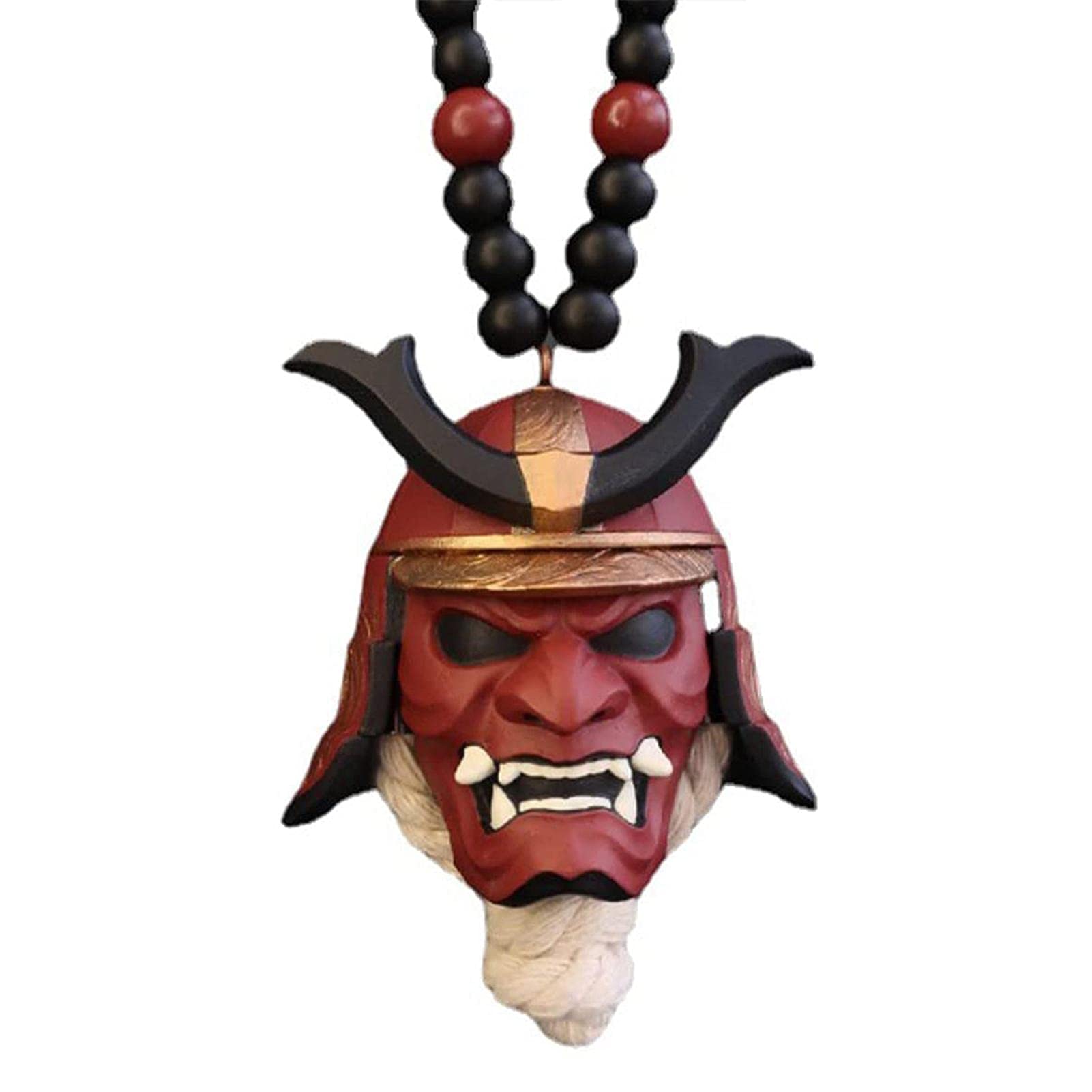 Jingling Anhänger japanische Maske Oni, Kabuto Helm Auto Rückspiegel Anhänger Japanisches Auto Kijin hängend Dekoration Auto Deko Charme Auto Zubehör von JINGLING