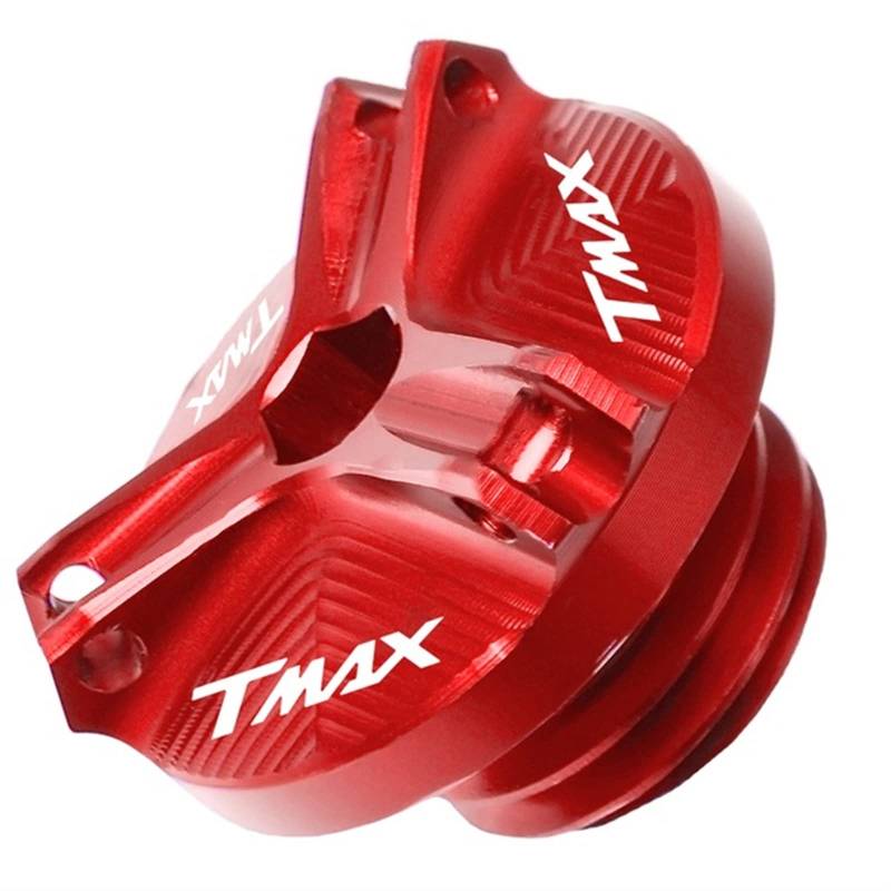 Motorrad-Schraubkappe Für YAMAHA T-Max 500 TMAX 500 TMax 530 TMAX 560 Motorradzubehör Bremsflüssigkeit Kraftstoffbehälter Tankdeckel Abdeckung Öleinfülldeckel 2024(ROT) von JINGYAOTONG