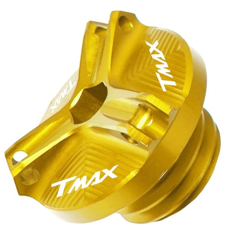 Motorrad-Schraubkappe Für Yamaha T-MAX530 Tmax 530 TMAX530 2012 2013 2014 2015 2016 Motorrad Bremsflüssigkeit Kraftstoffbehälter Tankdeckel Abdeckung Öleinfülldeckel 2024(GOLD) von JINGYAOTONG