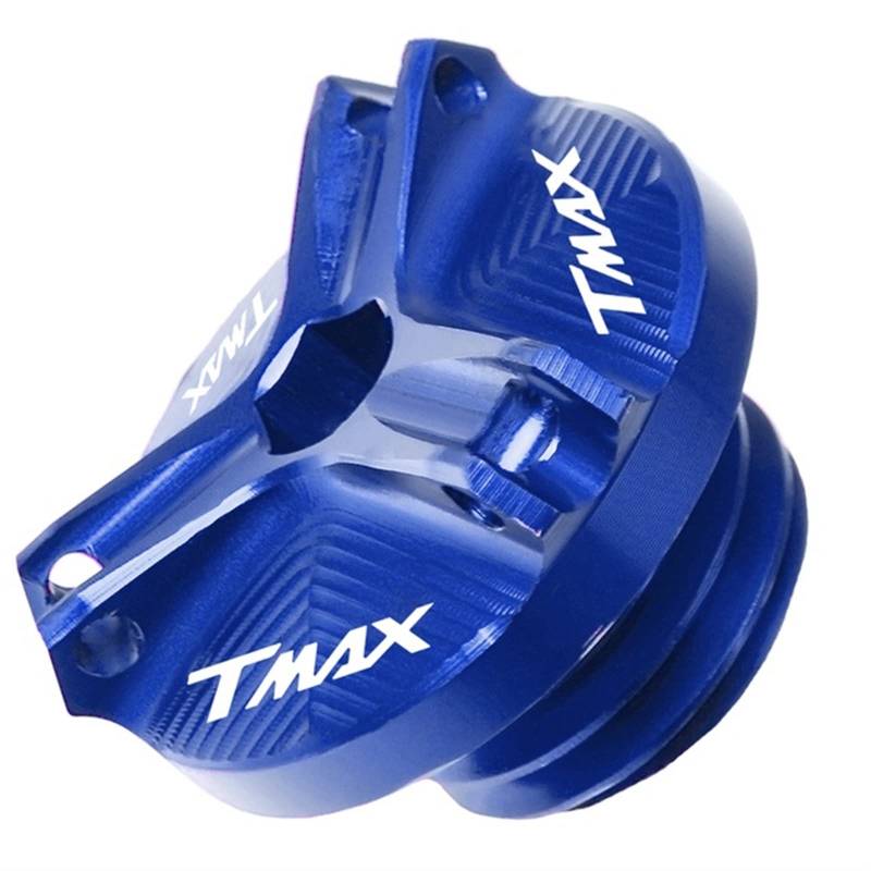 Motorrad-Schraubkappe Für Yamaha Tmax 530 2012-2016 Bremsflüssigkeit Kraftstoffbehälter Tankdeckel Abdeckung Öleinfülldeckel TMAX530 DX SX 2017-2019 MAX TECH 2020 2021 2024(BLAU) von JINGYAOTONG