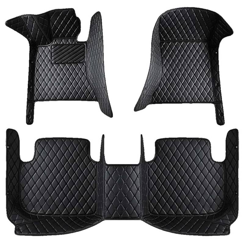 Auto Leder Fußmatten für Lexus GS200T 2016-2018 (LHD), Nach Maß Allwetter wasserdichte rutschfeste Auto FußMatte Teppich Set Schutz Interior ZubehöR,A/Black von JINLINGNB