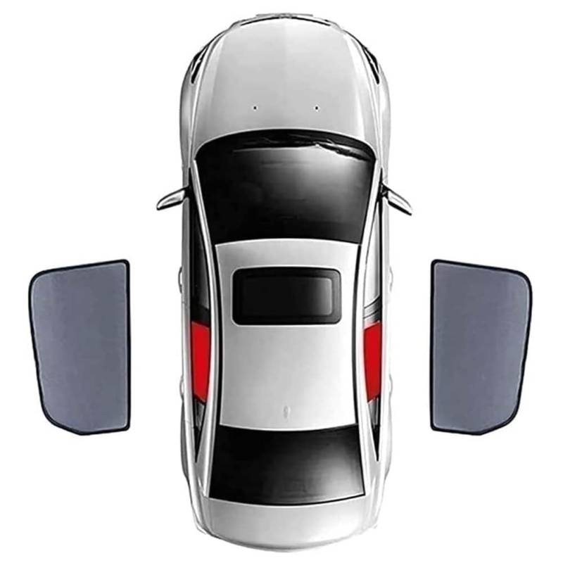 Auto Seitenfenster Sonnenschutz für BM-W X3 G01 2017-2024, Autofenster Verdunkelung Sonnenschutz Sonnenblende Auto ZubehöR,B/2 Rear doors von JINLINGNB