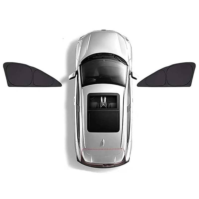 Auto Seitenfenster Sonnenschutz für Mazda CX-8 2019-2023, Autofenster Verdunkelung Sonnenschutz Sonnenblende Auto ZubehöR,A/2 Front Doors von JINLINGNB