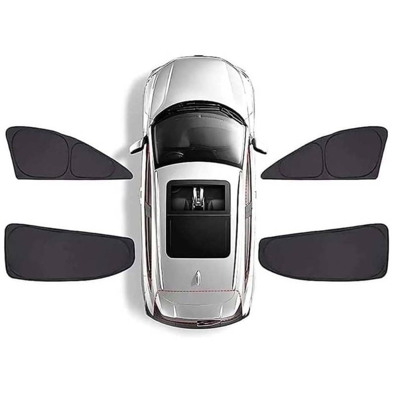 Auto Seitenfenster Sonnenschutz für Mercedes-Be-nz A-Class Hatchback W177 2019-2023, Autofenster Verdunkelung Sonnenschutz Sonnenblende Auto ZubehöR,C/4 Window Doors von JINLINGNB