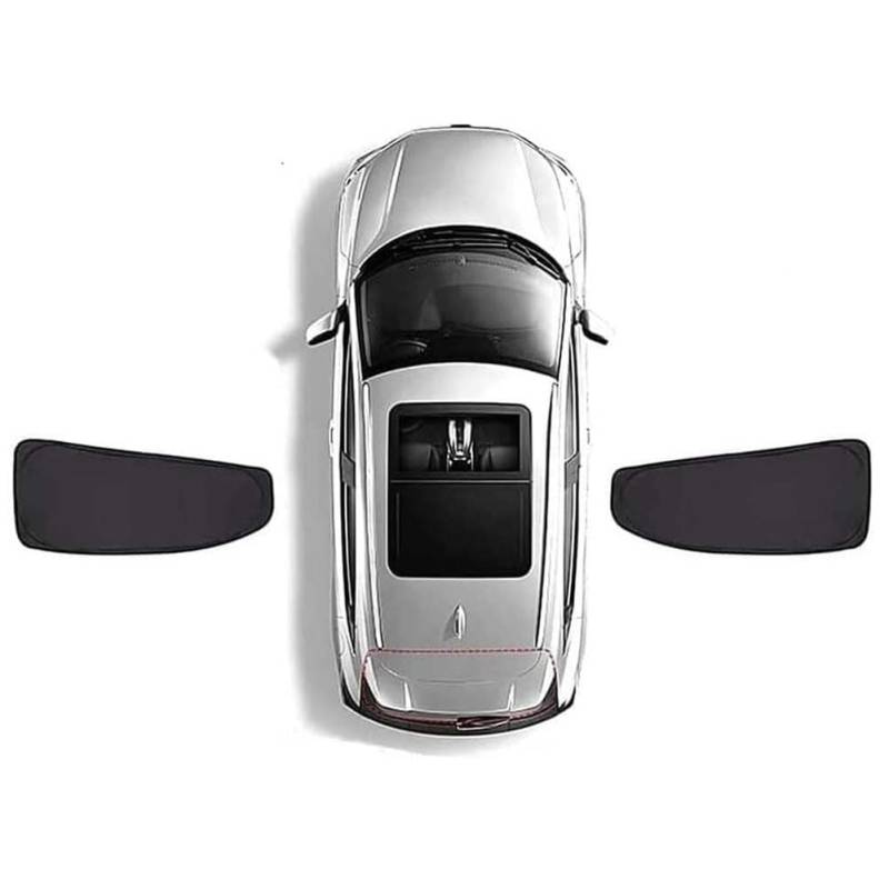 Auto Seitenfenster Sonnenschutz für Mercedes-Be-nz New GLE W167 2020-2023, Autofenster Verdunkelung Sonnenschutz Sonnenblende Auto ZubehöR,B/2 Rear Doors von JINLINGNB
