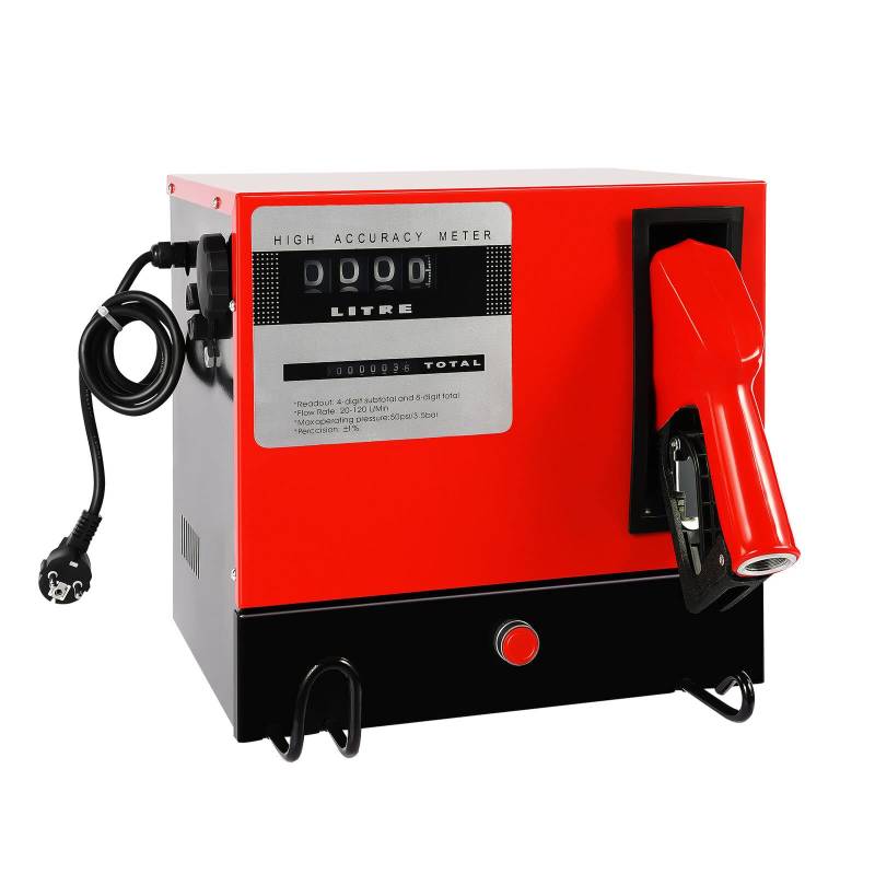 Dieselpumpe Heizölpumpe 60L/min 220V/ 550W Ölabsaugpumpe Selbstansaugende Ölpumpe mit Schläuchen und Zählwerk Automatische Pistole Umfüllpumpe für Diesel von JINPRDAMZ