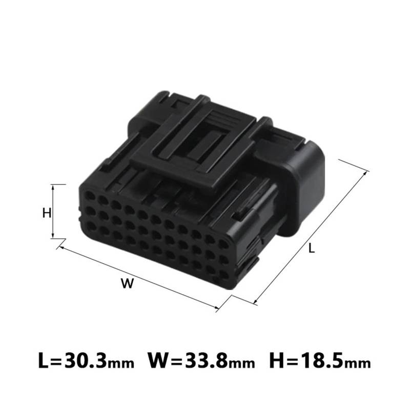 1/2/5 Sets 0,6mm 33 Pin Way ECU Männlich Weiblich Wasserdicht Elektrische Draht Auto Stecker Pin Stecker 6189-7106 6188-4871(33p female,1 set) von JINYINGHUA