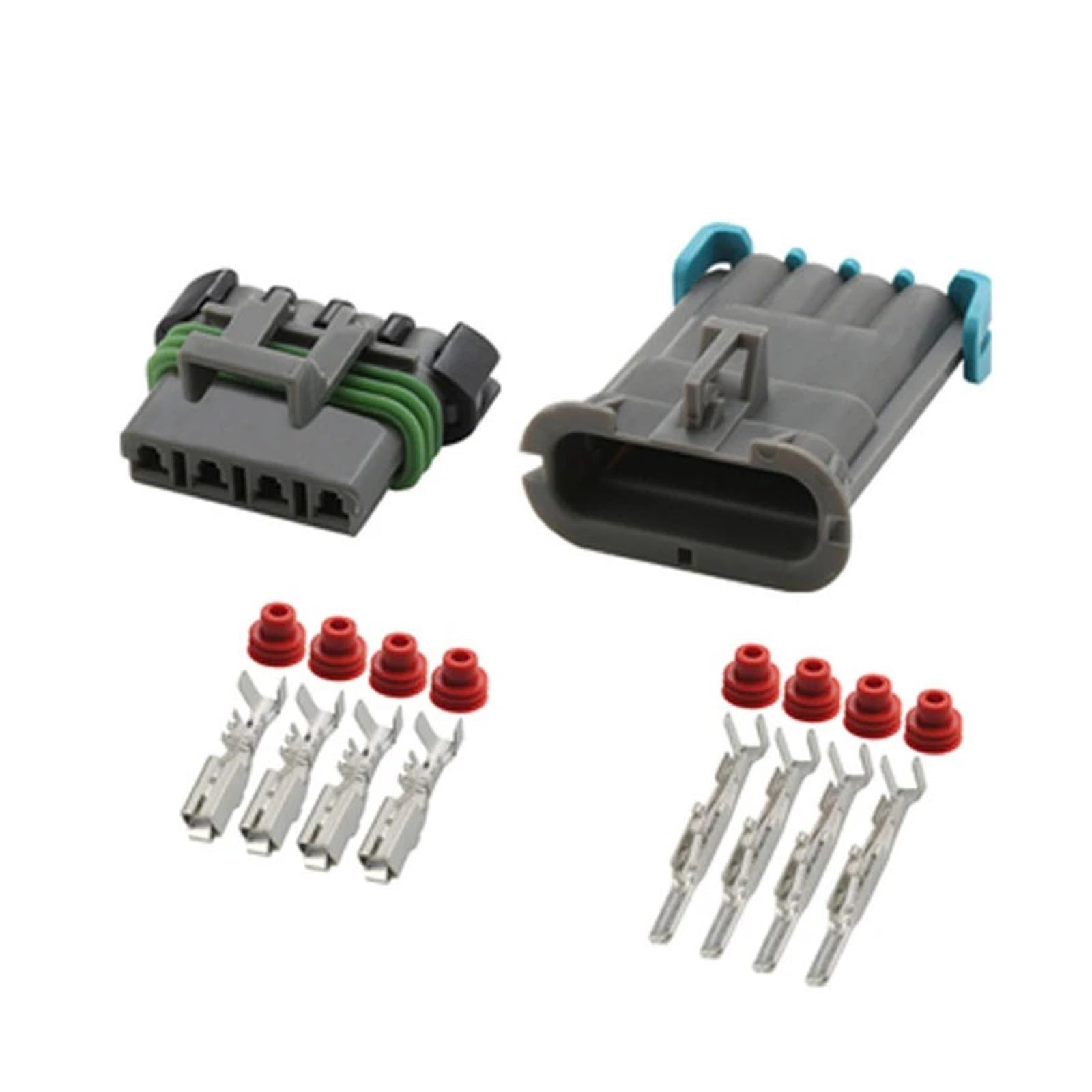 1/5/10/20/50 Sets 4-polig 12129600 12129565 280 Serie Metri Pack männlich weiblich Gebläsestecker Auto Connector (4p weiblich männlich, 10 Sätze) von JINYINGHUA