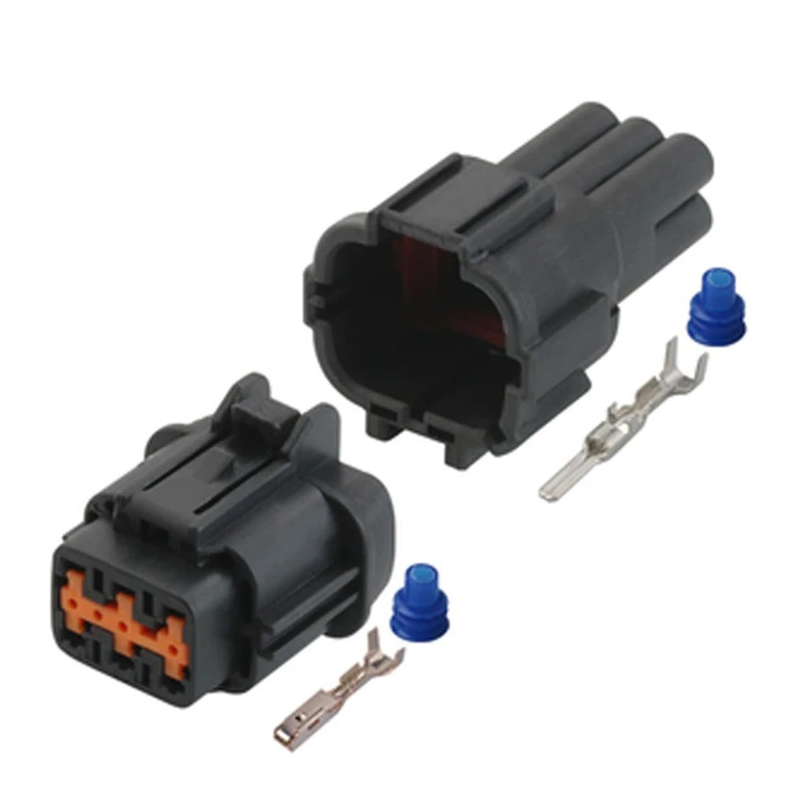 1/5/10/20 Sets 6 Pin Automotive Wasserdicht Elektrische Kabelbaum Versiegelt Männlich Weiblich Stecker Schwarz Stecker 6185-1173(6p female male,10 sets) von JINYINGHUA