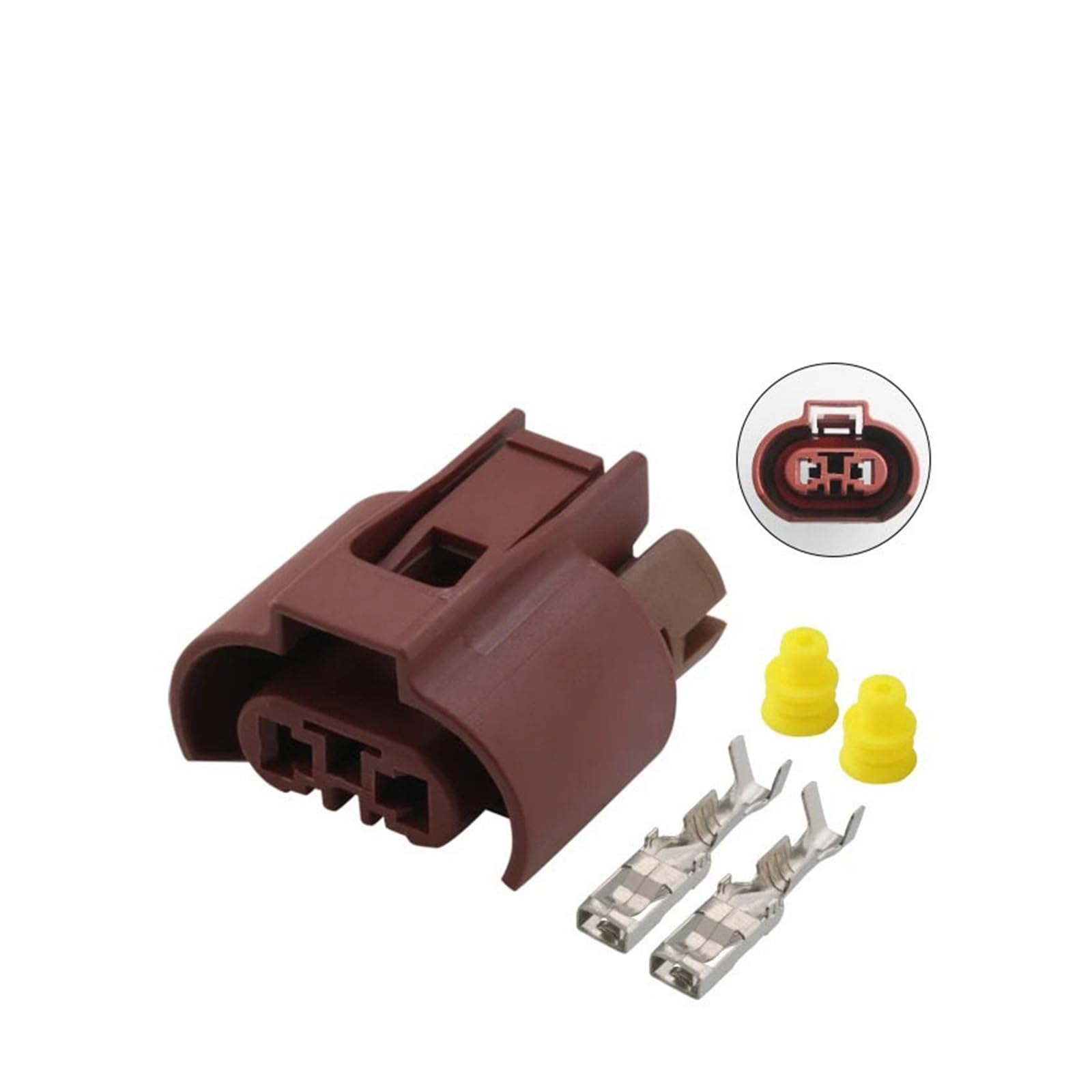 1/5/10/20 Sets 2 Pin Automobil Weiblichen Kabelstecker for Corolla 9006 Abblendlicht 6 Nebelscheinwerfer Stecker DJ7028W-2.8-21(10 sets) von JINYINGHUA