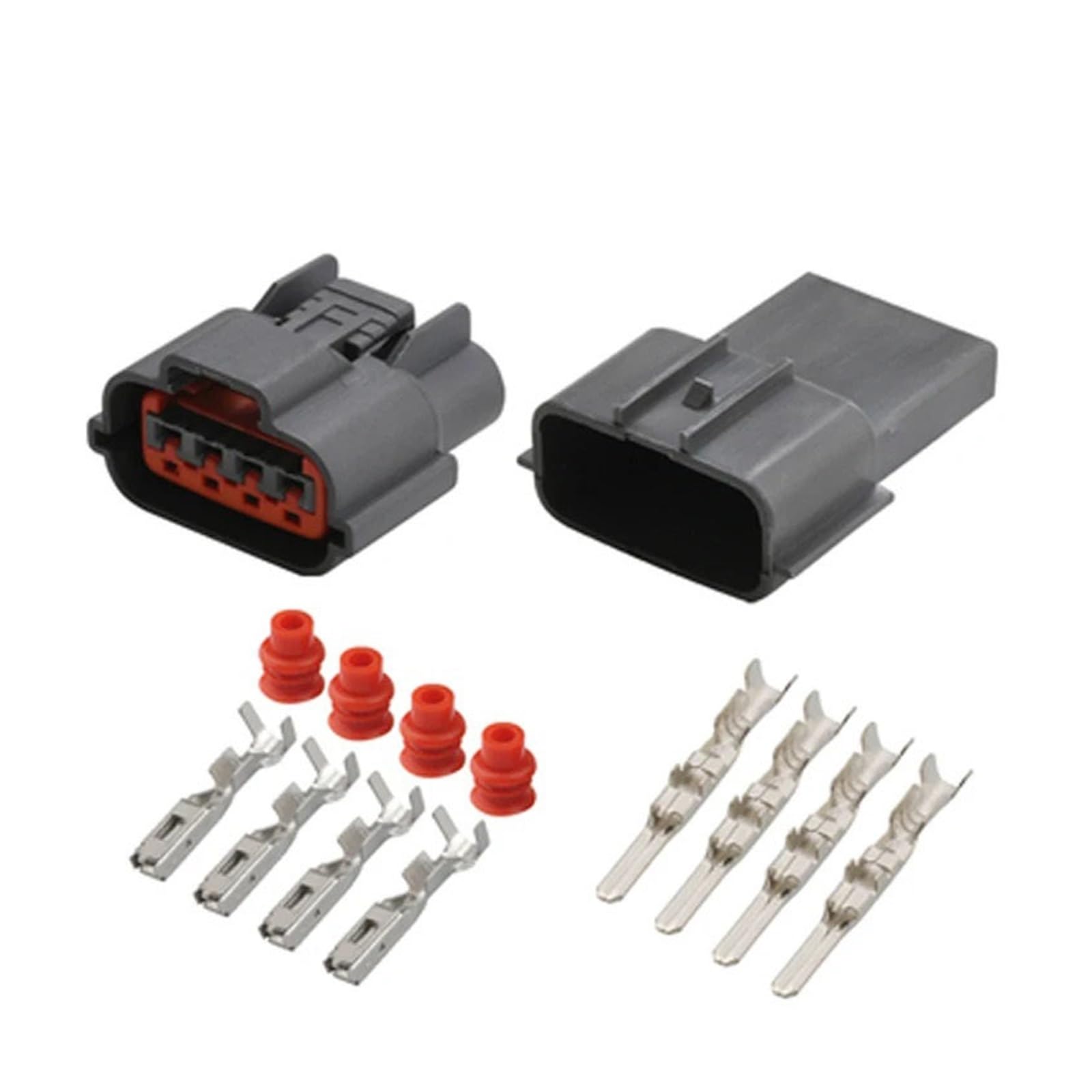 1/5/10/20 Sets 4 Pin Automotive Wasserdichter Kabelbaumstecker Auto Sauerstoffsensorstecker for Sr20det CAS 6098-0144(4p female male,20 sets) von JINYINGHUA