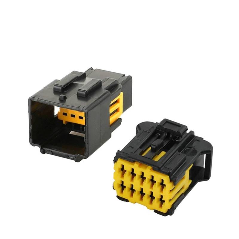 1/5/10 Sets Molex 10-polige Buchse Seitenspiegel Kunststoff Auto Elektrische Drahtverbinder Stecker 98816-1011 für 206 (10p männlich weiblich, 5 Sets) von JINYINGHUA