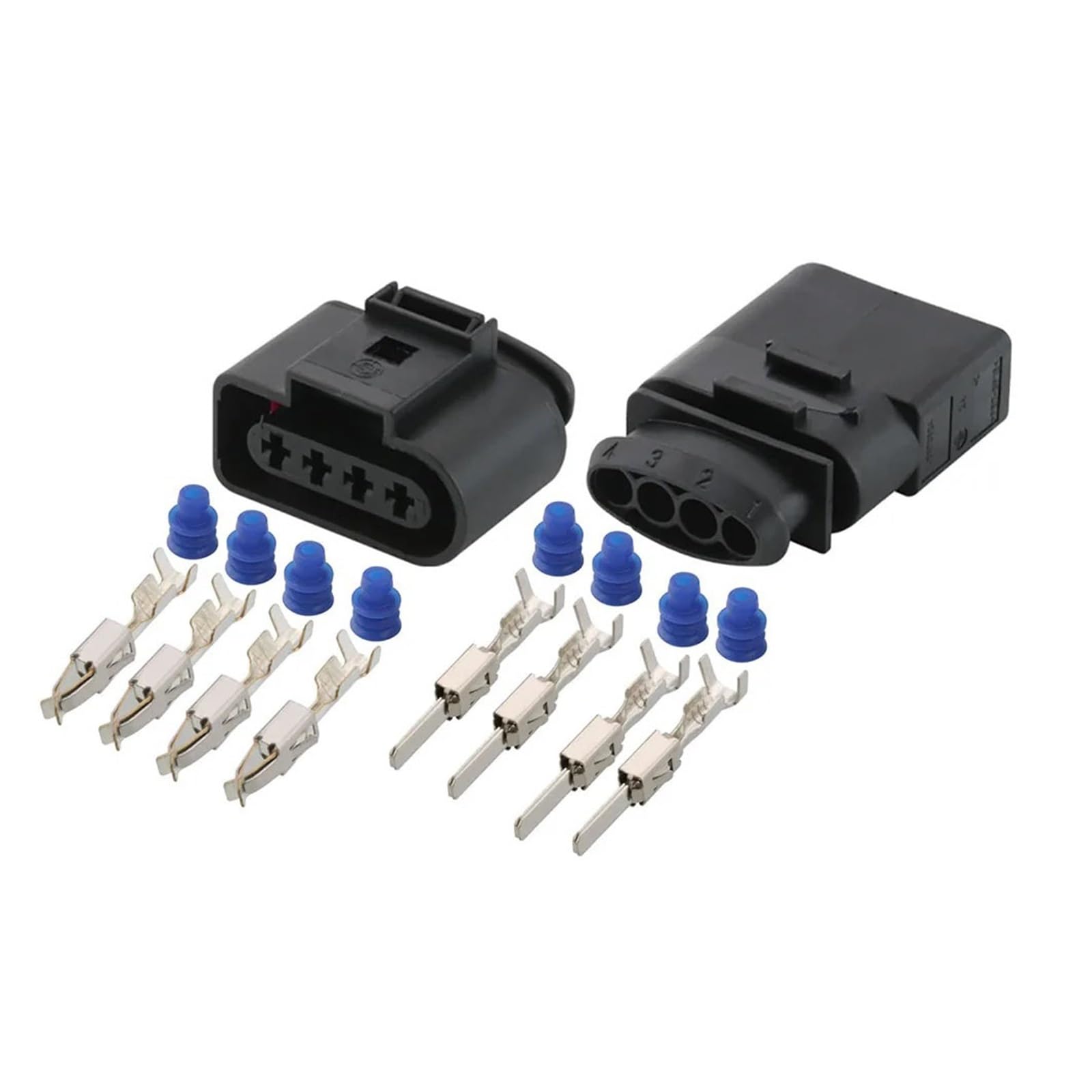 1-20Sets 4 Pin 1J0973824 1J097372 4 3,5 Serie Zündspule Stecker Automotive Sensor Buchse Stecker(Male Female set,5Sets) von JINYINGHUA