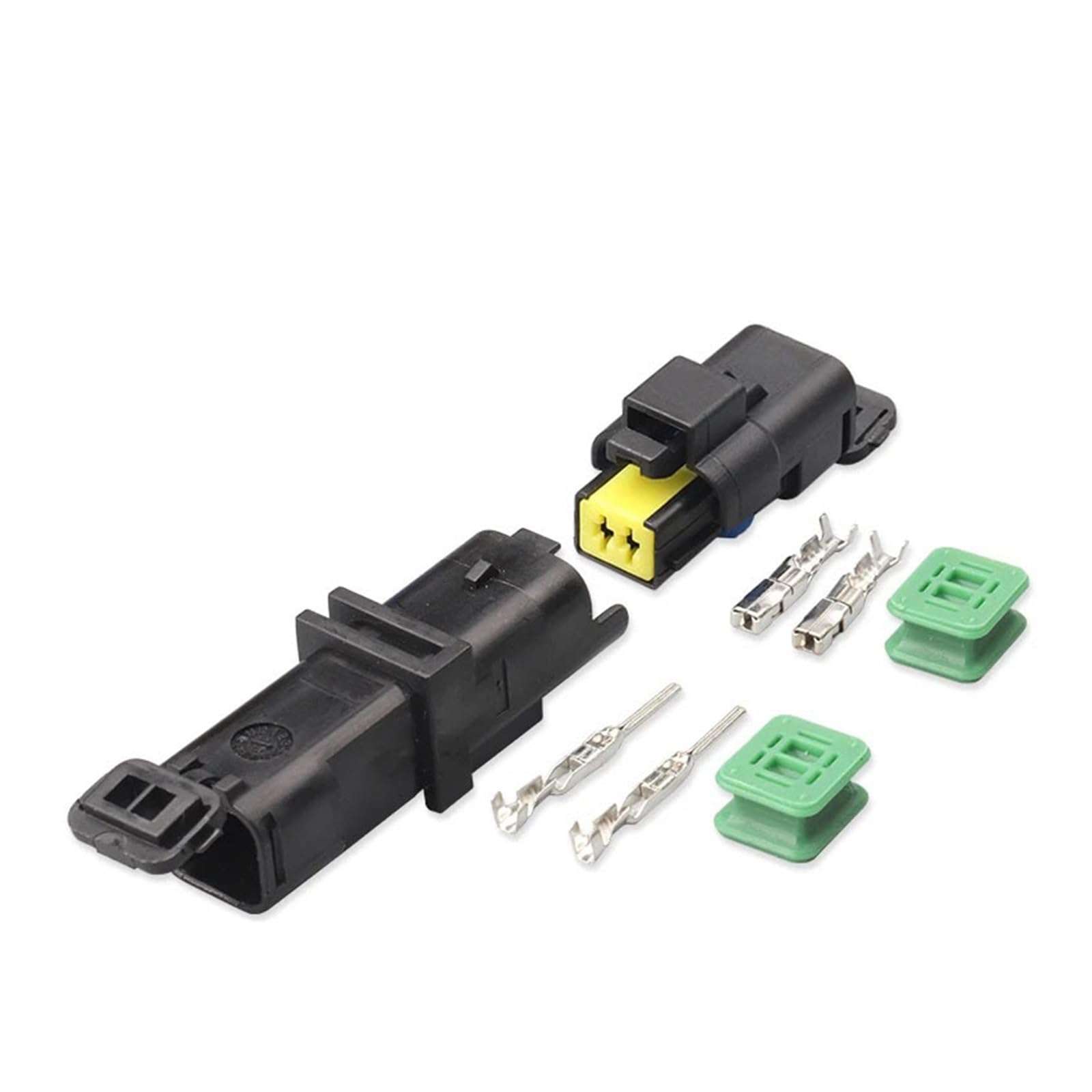 1 Set 2 3 4 6 Pin 1,5 mm wasserdichter Verdrahtungsstecker 211 PC042S4021 Automotive Electric Male Female Black Connector DJ7037A-1.5-11/21 (2p femlae male) von JINYINGHUA