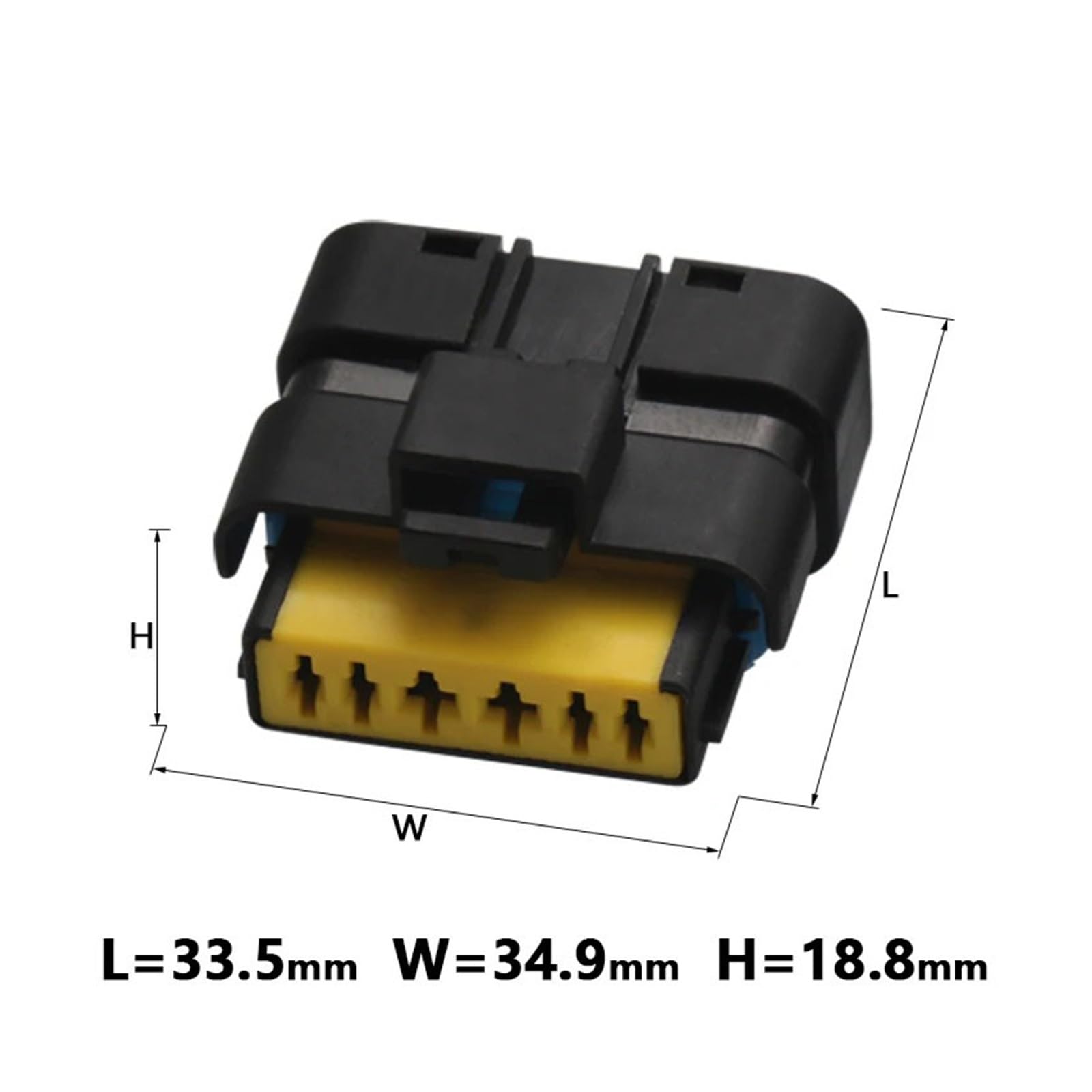 1 Set 2 3 4 6 Pin 1,5 mm wasserdichter Verkabelungsstecker 211 PC042S4021 Automotive Electric Male Female Schwarzer Stecker DJ7037A-1.5-11/21(6p female) von JINYINGHUA