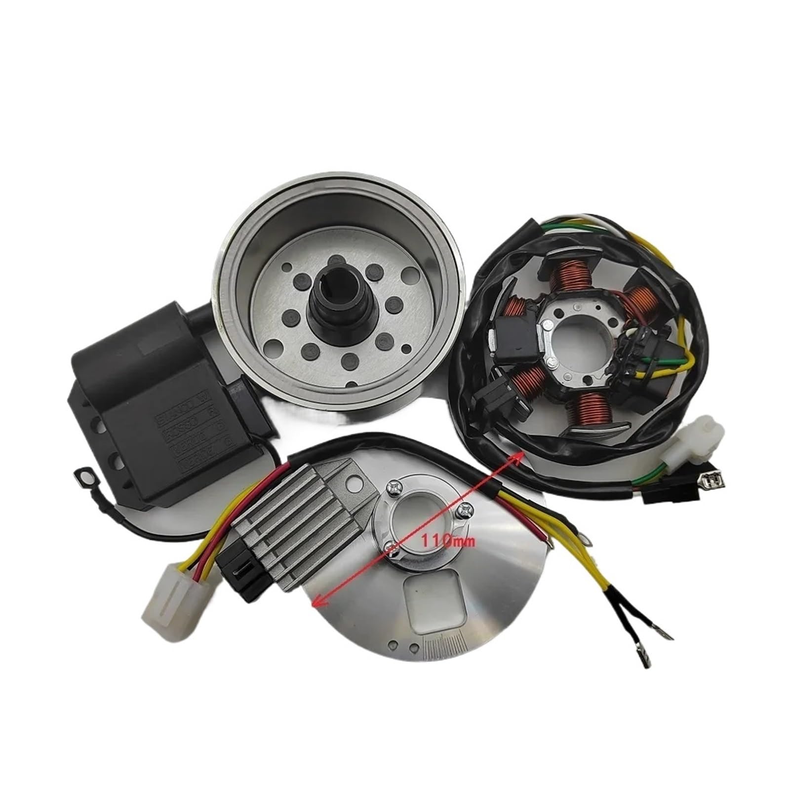 12V Electronics Alternator Ignition Conversion Kit for Simson S50 S51 S53 S83 S70 Schwalbe KR51/2 SR50 SR80(89 mm connection plate) von JINYINGHUA