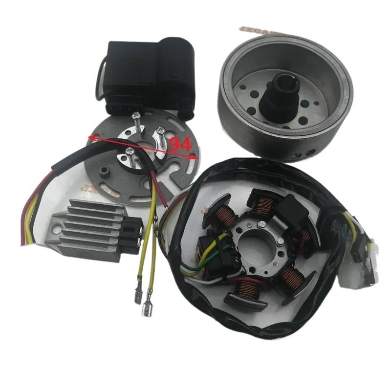 12V Electronics Alternator Ignition Conversion Kit for Simson S50 S51 S53 S83 S70 Schwalbe KR51/2 SR50 SR80(94 mm) von JINYINGHUA