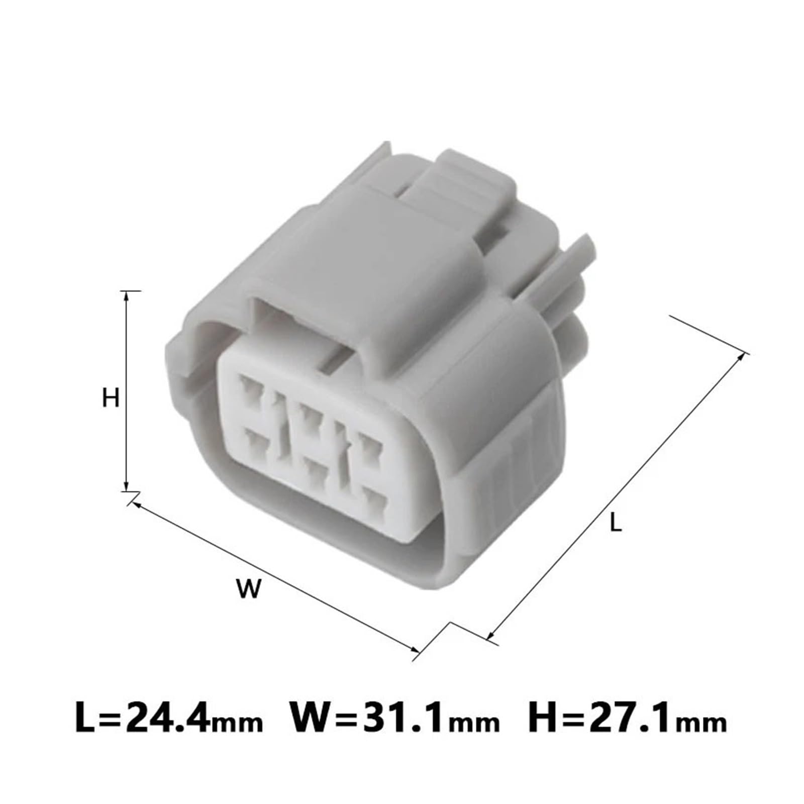 2/5/10/20 Sets 6 Pin TS Gaspedal Automotive Stecker Auto Licht Lampe Männlich Weiblich Buchse 6188-0175 6189-0323(6p female,2 sets) von JINYINGHUA