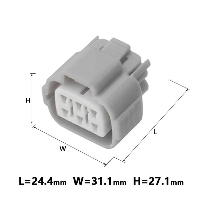 2/5/10/20 Sets 6 Pin TS Gaspedal Automotive Stecker Auto Licht Lampe Männlich Weiblich Buchse 6188-0175 6189-0323(6p female,20 sets) von JINYINGHUA