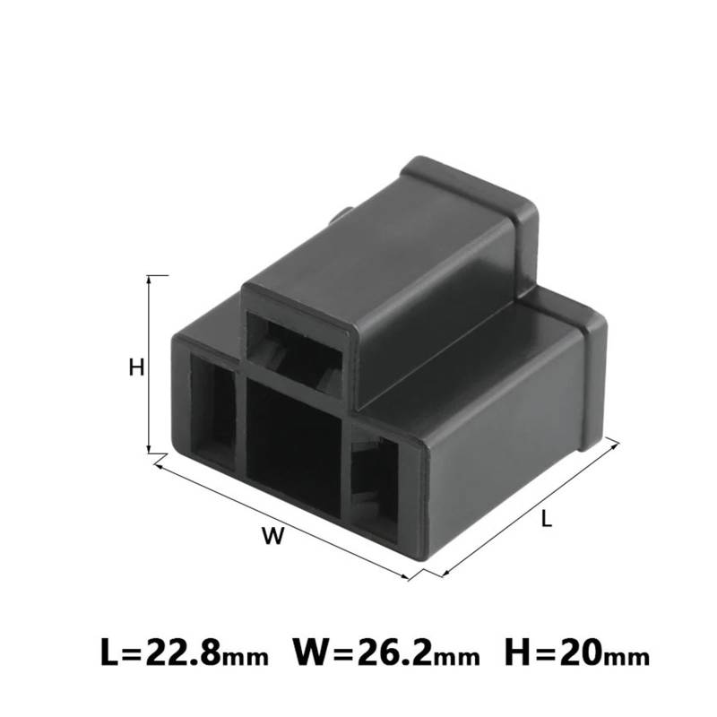 2/5/10 Sets 3 Pin Auto Elektrische Kabel Männlich Weiblich Anschlüsse for Hernien Lampe H4 Lampe Motorrad DJ7033-7,81-11(3p Female,10 Sets) von JINYINGHUA