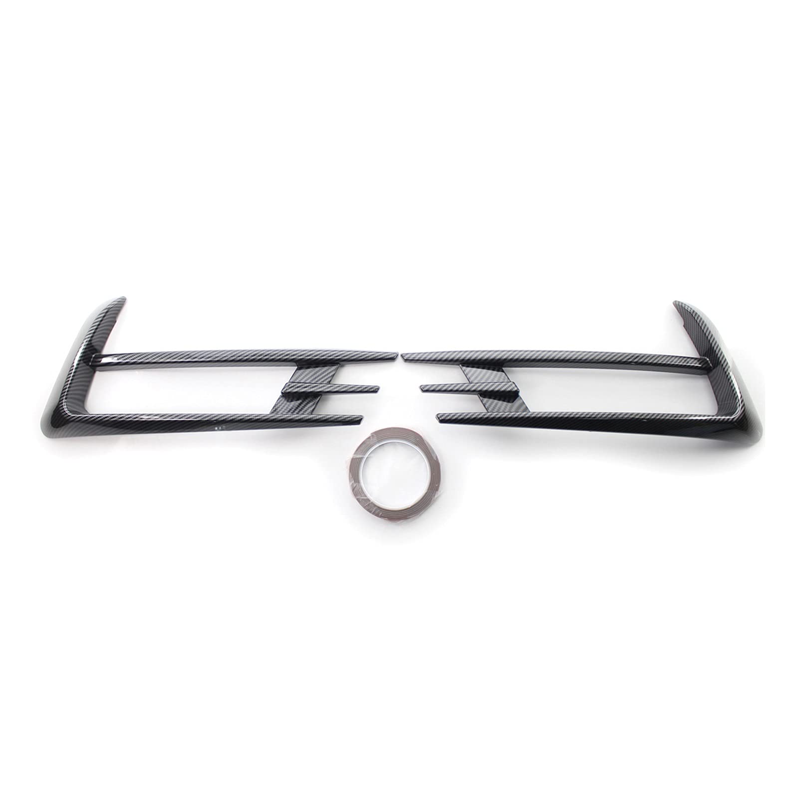 2 Stück Auto-Frontspoiler-Nebelscheinwerfer-Abdeckung, Kohlefaser, Ersatz for Nebelscheinwerfer-Augenbrauendeckel, kompatibel mit G-olf MK7 2014–2017 von JINYINGHUA