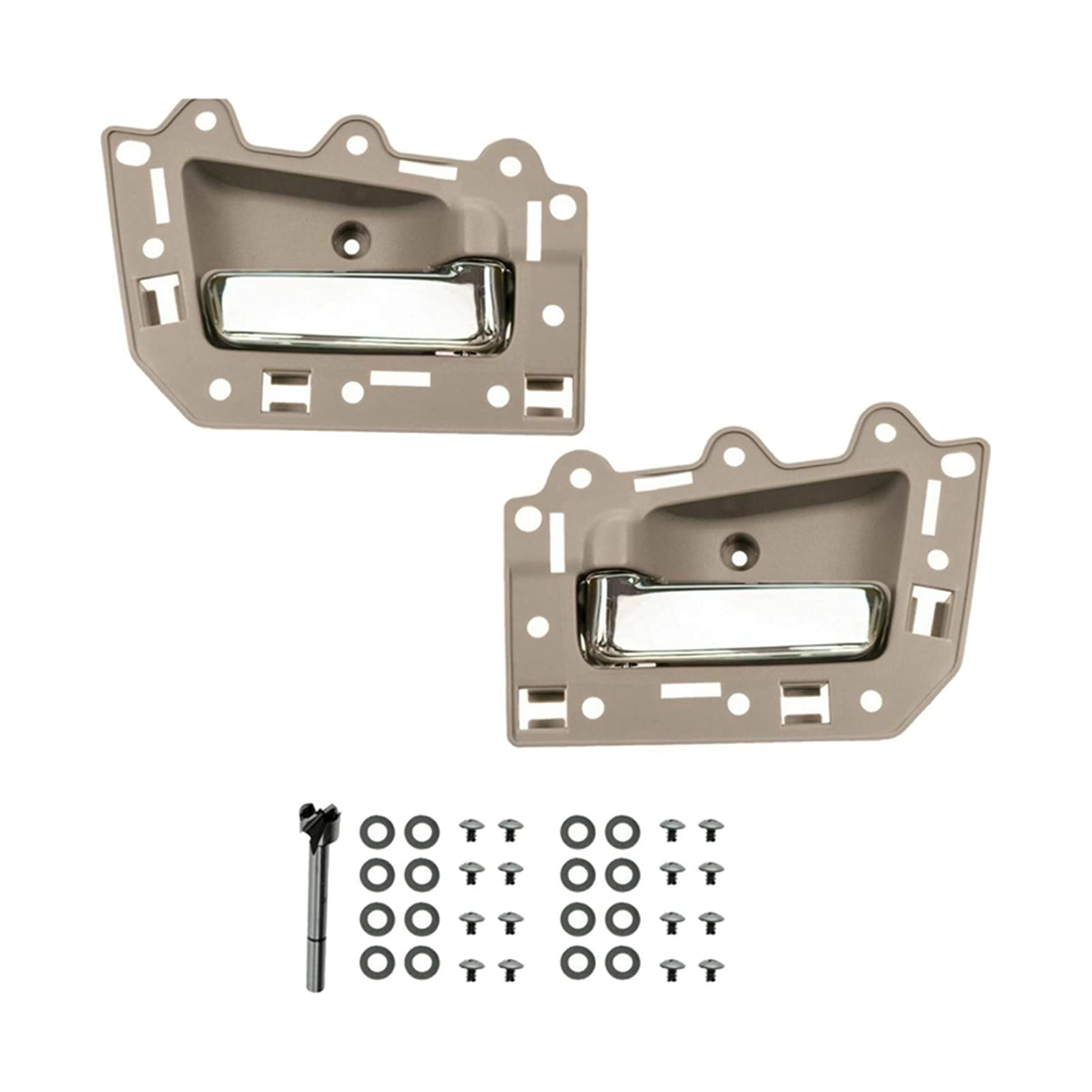 JINYINGHUA 2-teiliges Türgriff-Set for den Innenbereich, kompatibel mit Grand Cherokee 2005–2011, Beige von JINYINGHUA