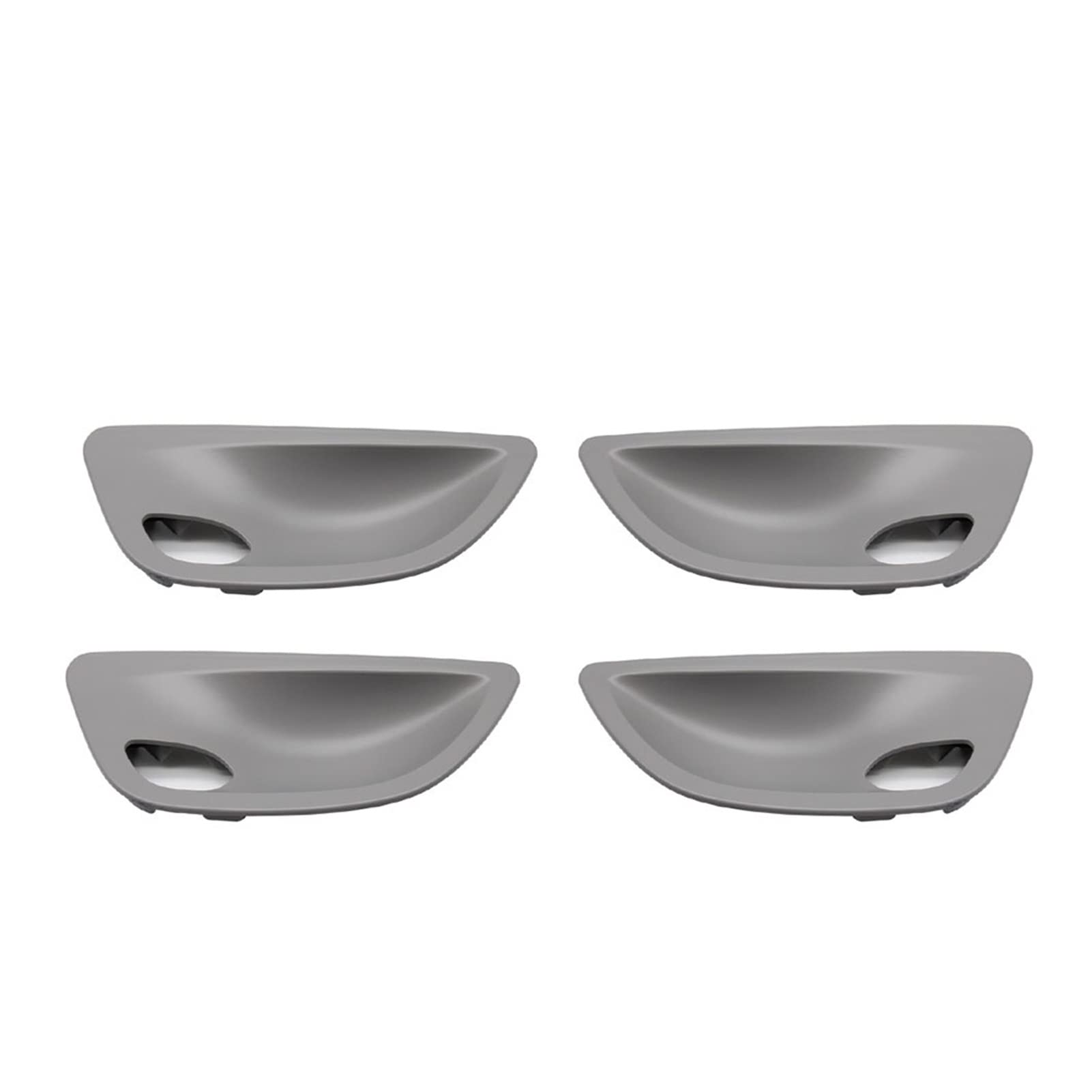 JINYINGHUA Türgriff-Abdeckungsverkleidung Links/rechts ohne Atmosphärenlicht, Ersatz, kompatibel mit 5er-Serie F10 F11 F18 520i 523i 525i 528i(Gray 4pcs Set) von JINYINGHUA