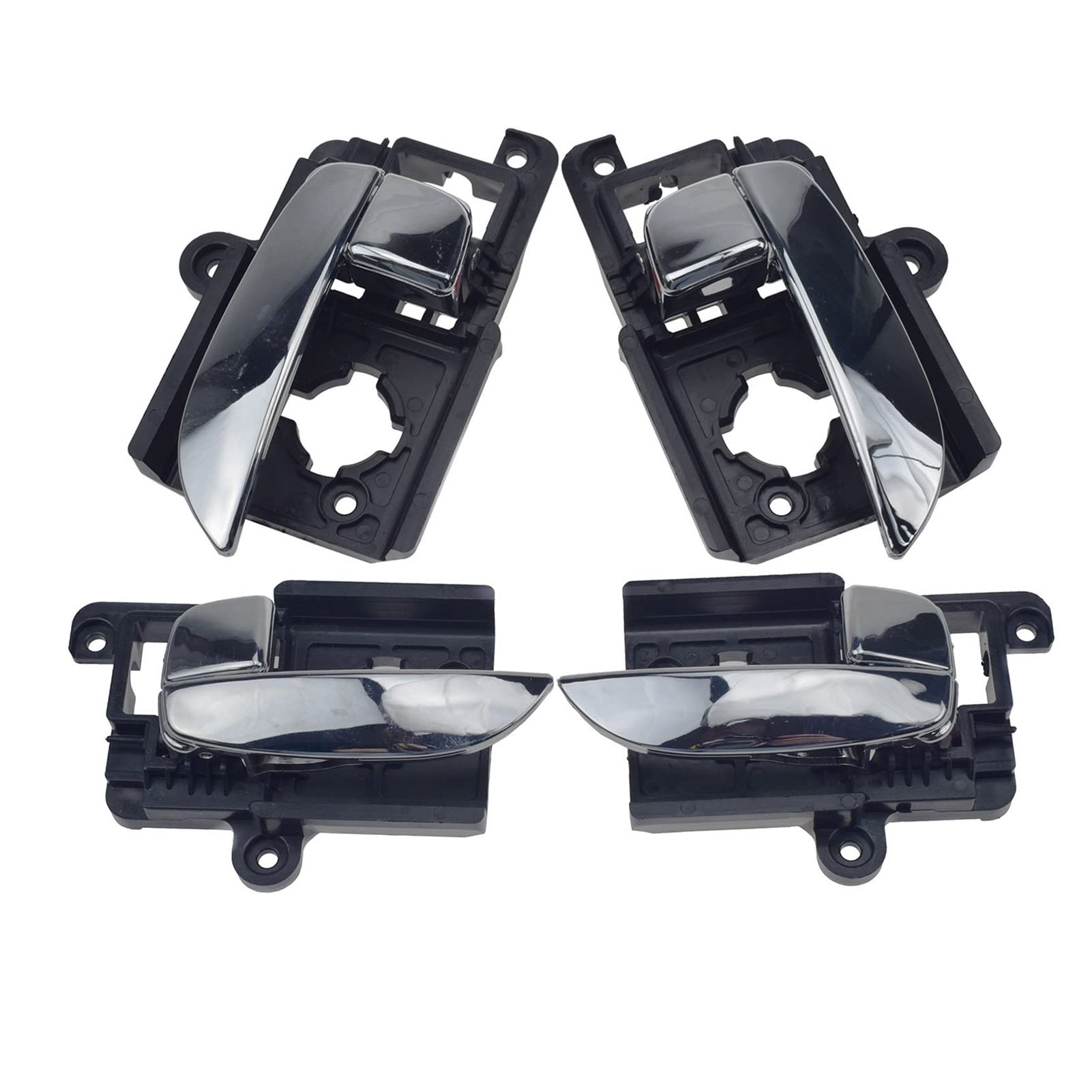 JINYINGHUA Vorderer Rückseite des linken rechten Chroms im Inneren Innenauto-Auto-Türgriff kompatibel mit 07-10 Elantra Limousine 82620 0q000 826102H000S4(LH RH 4PCS) von JINYINGHUA