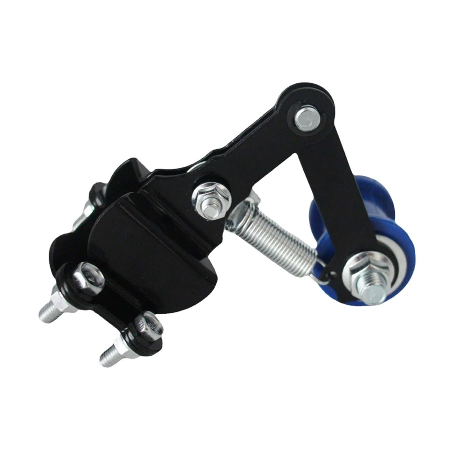 Universal Motorrad Kettenspanner mit Führungsrädern Eisen Spannrolle Fahrrad 4 Wheeler Motorisiertes Fahrrad Kettenrad Teile Werkzeuge(Svart) von JINYINGHUA