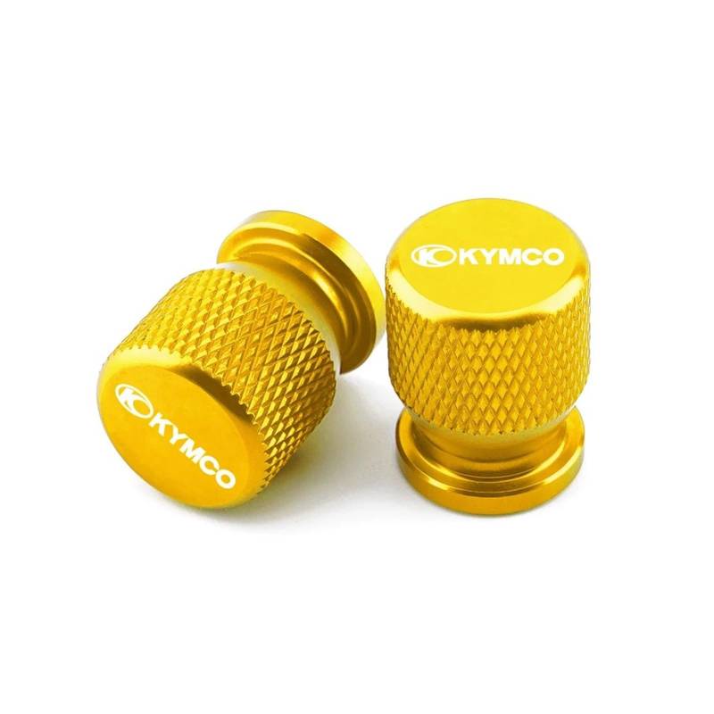 Motorradreifenventil Für KYMCO Xciting 250 300 400 AK550 CT250 CT300 S400 Innenstadt 125i 350i X-Stadt Kxct Motor Rad Reifen Teile Ventil Stem Caps Abdeckung(Yellow) von JINYRYP